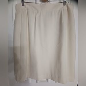 LIZ CLAIBORNE Women's Vintage Ivory Dress Skirt Size 14